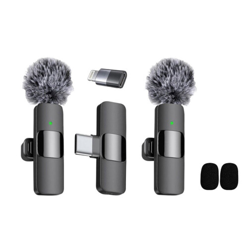 Wireless Lapel Microphone for Android, Noise Reduction, 1