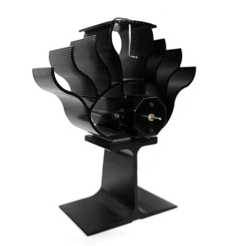 Ventilator voor kachel, warmtekracht, 6 bladen, stil en efficiënt. 1