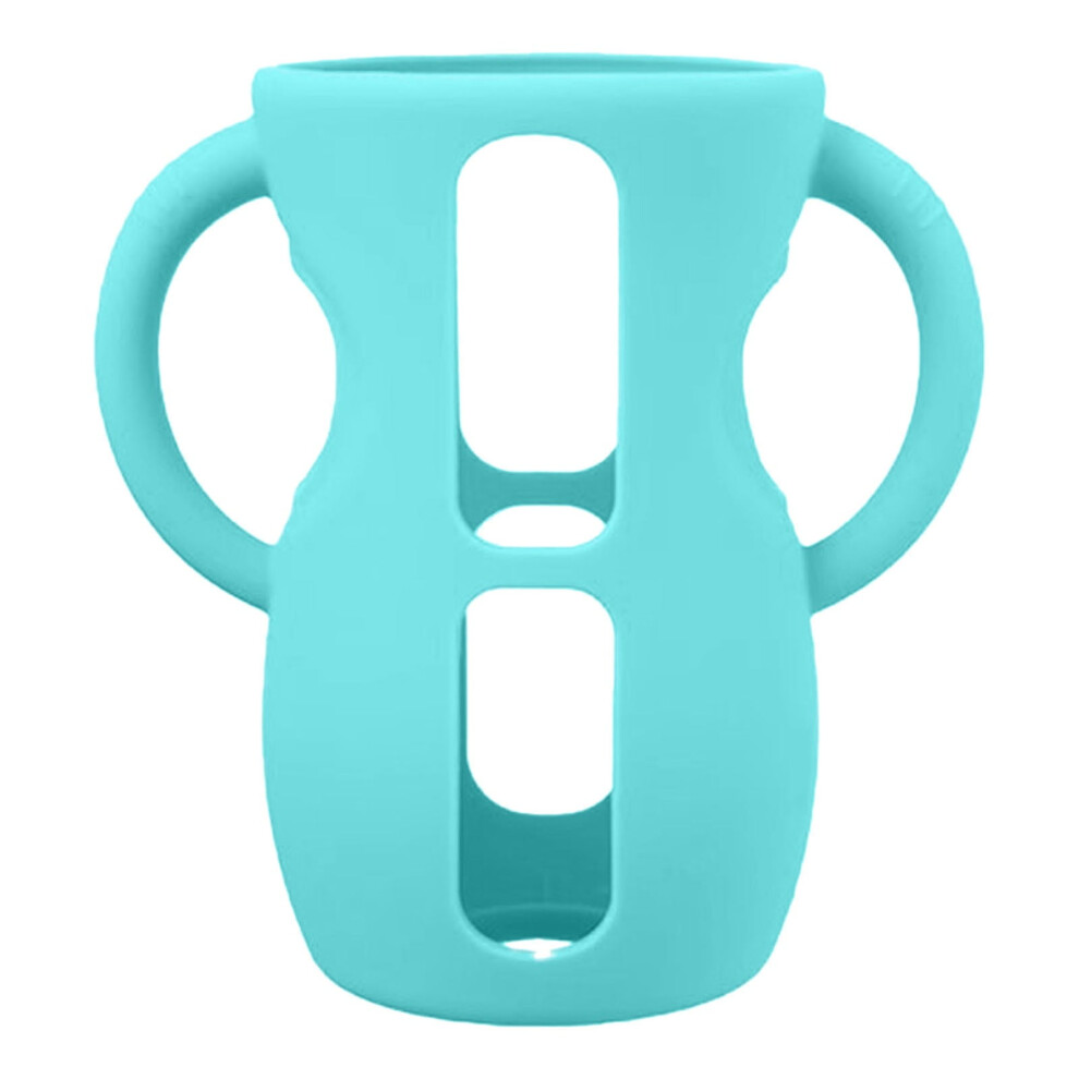 Bright Blue Silicone Sleeve for Avent Natural Glass Bottle