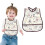 Short Sleeve Bib Apron for Kids Soft Fabric Large Size 1