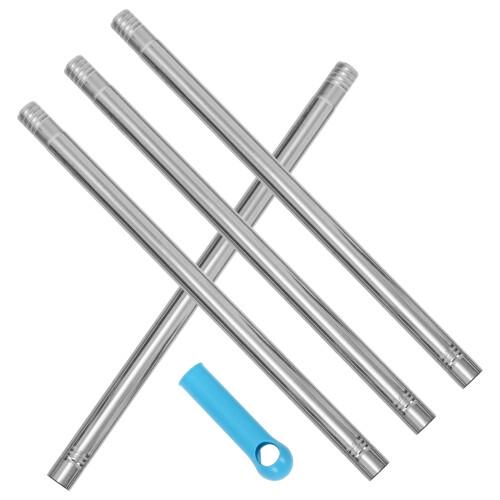 Manche de balai-brosse en acier inoxydable KALLORY (1 ensemble)