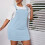 Naisten plus-kokoinen pinafore-mekko taskuilla ja 3