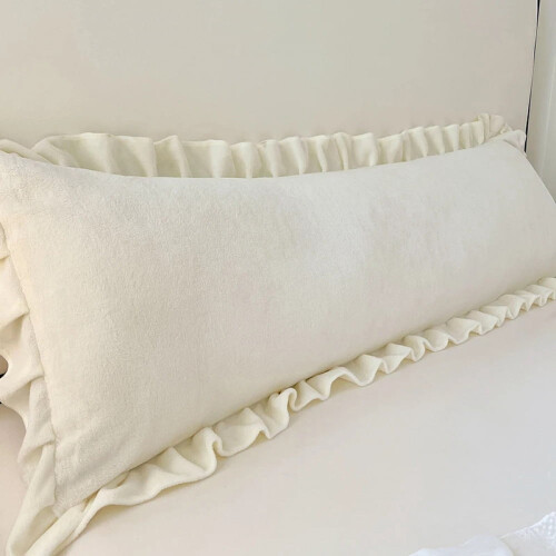 Flannel Pillowcase with Ruffle Warmth 45x180 cm 1