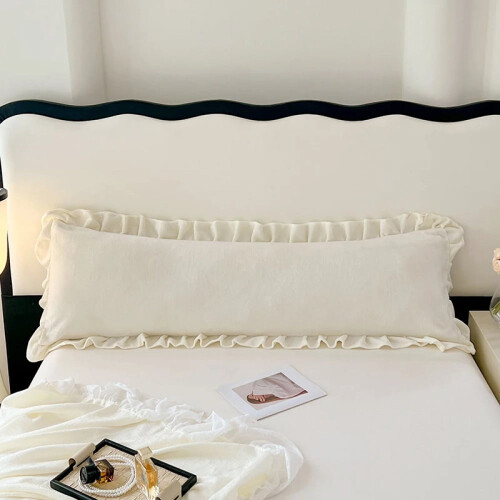 Flannel Pillowcase with Ruffle Warmth 45x180 cm 2