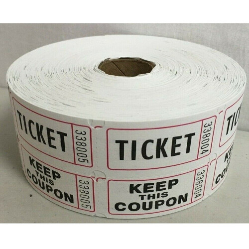 Losy na loterię Roll White Double Stub1000