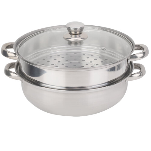 Stainless Steel Steamer Pot 27cm 2-Tier