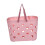 Strandtas, draagbare opbergmand, roze 5