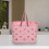 Strandtas, draagbare opbergmand, roze 6