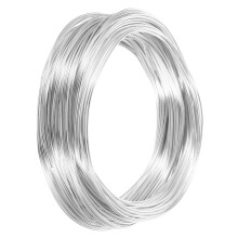 Aluminum wire silver-plated bendable for jewelry making