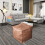 PU leather pouf cover bohemian 1 piece 3