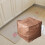 PU leather pouf cover bohemian 1 piece 4