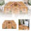 Gingerbread House Area Rug Microfiber 24 Inch Khaki 1