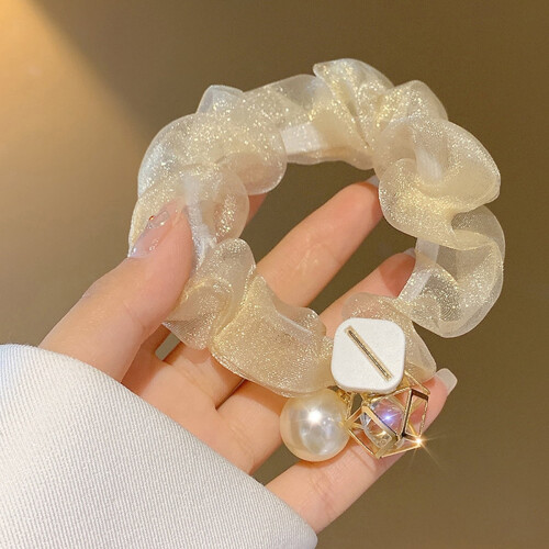 Coletero con anillo de perlas artificiales (1 unidad)
