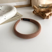Retro-Stirnband aus Schaumstoff in einfarbiger Optik für Damen (1 Stück)