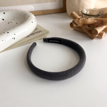 Retro effen spons hoofdband voor dames (1 stuk)