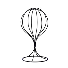 Metal Hat and Wig Stand Black 12.6 Inch