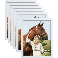Navy Blue Wood Composite Picture Frame 8x10 6-Pack
