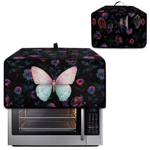 Κάλυμμα φούρνου φρυγανιέρας Butterfly Rose, προστατευτικό σκόνης 1