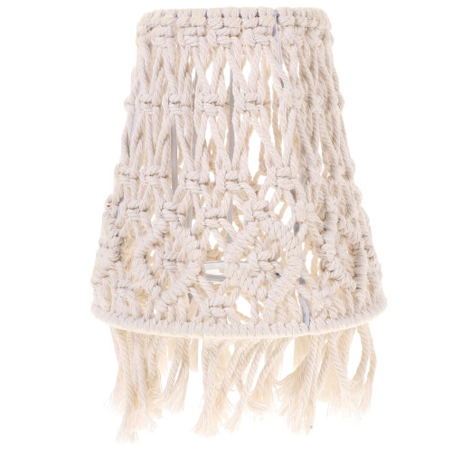 Abat-jour bohème tissé pour lampe de table