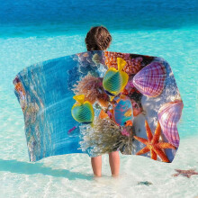 Serviette de plage pour enfants, motif dessin animé, ultra-absorbante et douce, 30 x 60 cm