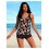 Sraith bikini ardchoim dhá phíosa bláthanna do mhná 4