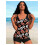 Sraith bikini ardchoim dhá phíosa bláthanna do mhná 5