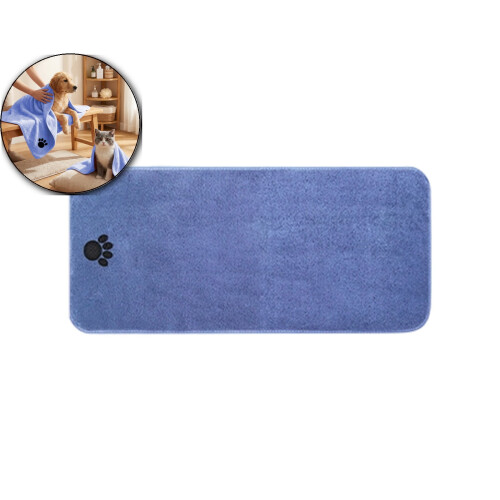 Korallfleece-handduk för husdjur extra stor 76 x 152 cm