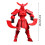 Figura impressa em 3D de 4 polegadas do personagem T13, preta. 2