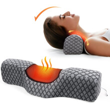 Alfombrilla de ratón ergonómica con soporte para la muñeca y base antideslizante.