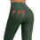 Collant velati da donna, tinta unita verde nylon, 1 paio 5