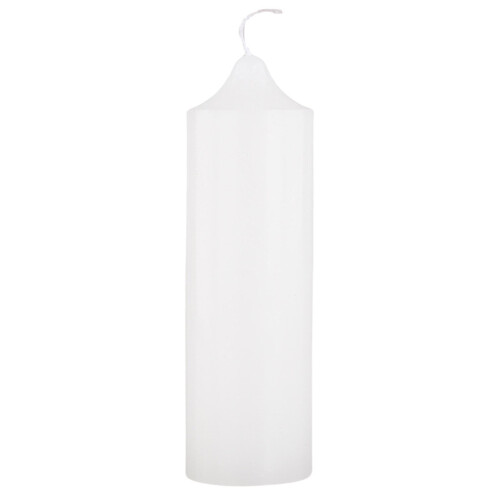 Velas de emergência de cera branca, 4,7 x 1,5 polegadas de comprimento, queimam facilmente.