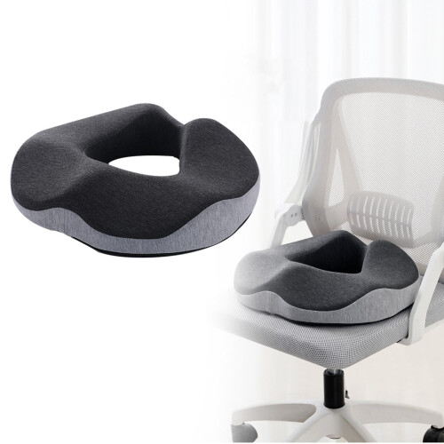 Almofada de espuma viscoelástica para o cóccix, ideal para gestantes e pessoas com hemorroidas. 1