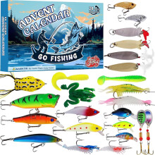 Fishing Advent Calendar 2025 with 24 Fishing Lures