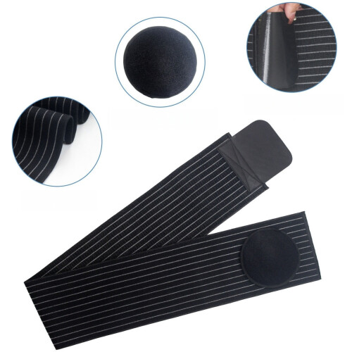 Unisex abdominal support belt with groin protector