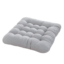 Meditation Floor Pillow Gray Corduroy 16x16 Inch