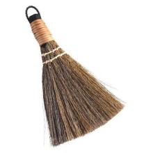 Balai de paille Ă poils souples pour enfants, manche court de 18 cm