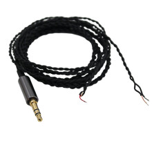 Replacement 3.5mm Male Plug to Bare Wire Open End 1/8inch 3.5mm Plug Connector Sound Cable for Headphone Earphone
