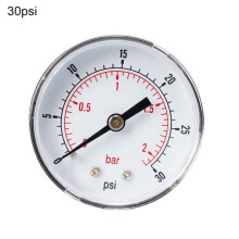 Pressure Gauge 52mm Dial 1/4" BSPT Horizontal 0-300 Bar