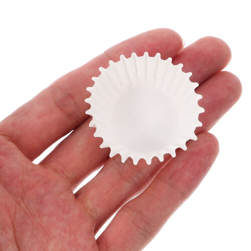 Moldes de papel blanco para hornear, 1000 unidades 1