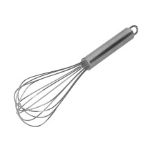 Batidor de acero inoxidable de 10 pulgadas y 6 varillas