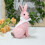 Stehende rosa Osterhasenfigur, 30 cm 5
