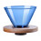 Glass Hand Brew Coffee Filter with Removable Wooden Base 2