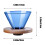 Glass Hand Brew Coffee Filter with Removable Wooden Base 3