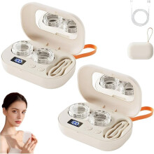 Ultrasonic Contact Lens Cleaner Rechargeable 2pcs