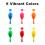 Mini Neon Maracas lapsille 4 tuumaa 24 kpl 7