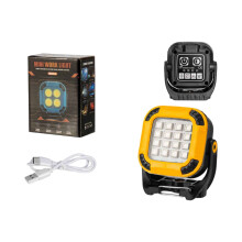 Lampe de travail LED avec base magnétique et rotation multi-vitesses