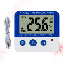 C601 Digital Thermometer Blue Indoor Outdoor 1 Pc