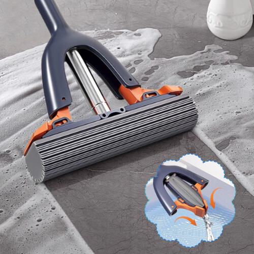 Sponge Mop Roller Type Absorbent Folding Rubber Mop with