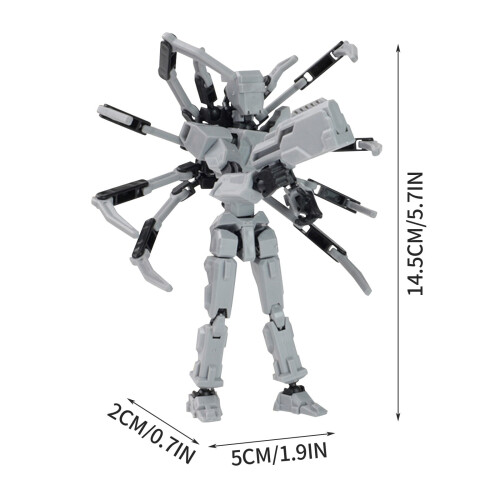 Spindelrobot-actionfigur, 13,5 cm montering krävs 1