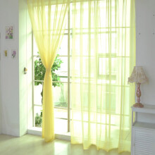 Cantonnière en voile transparent, 1 panneau, 1 x 2 m